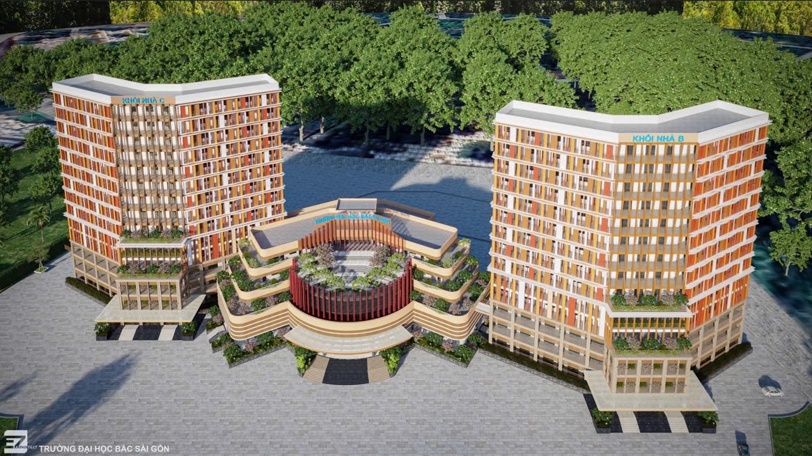 Tổng thể campus nhìn từ trên cao
